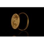 ROMAN GOLD LION AND GRYPHON SEAL RING-XRF TESTED