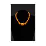 BALTIC AMBER BEADS NECKLACE - WEARABLE