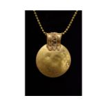 ROMAN GOLD BULLA PENDANT