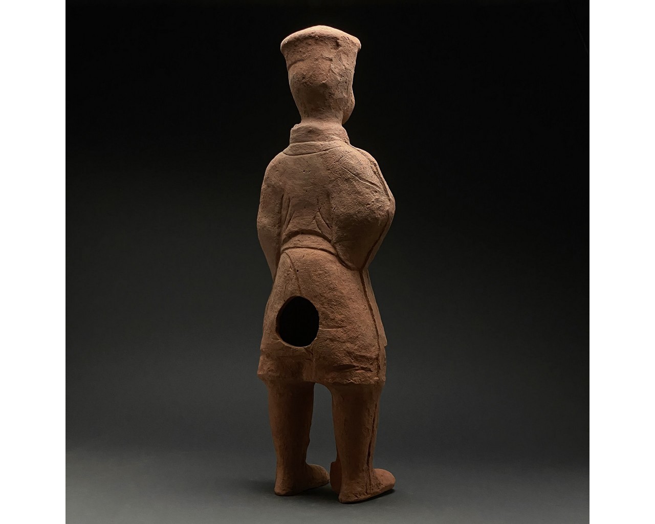 CHINA, HAN DYNASTY POTTERY ATTENDANT FIGURE - TL TESTED - Image 3 of 6