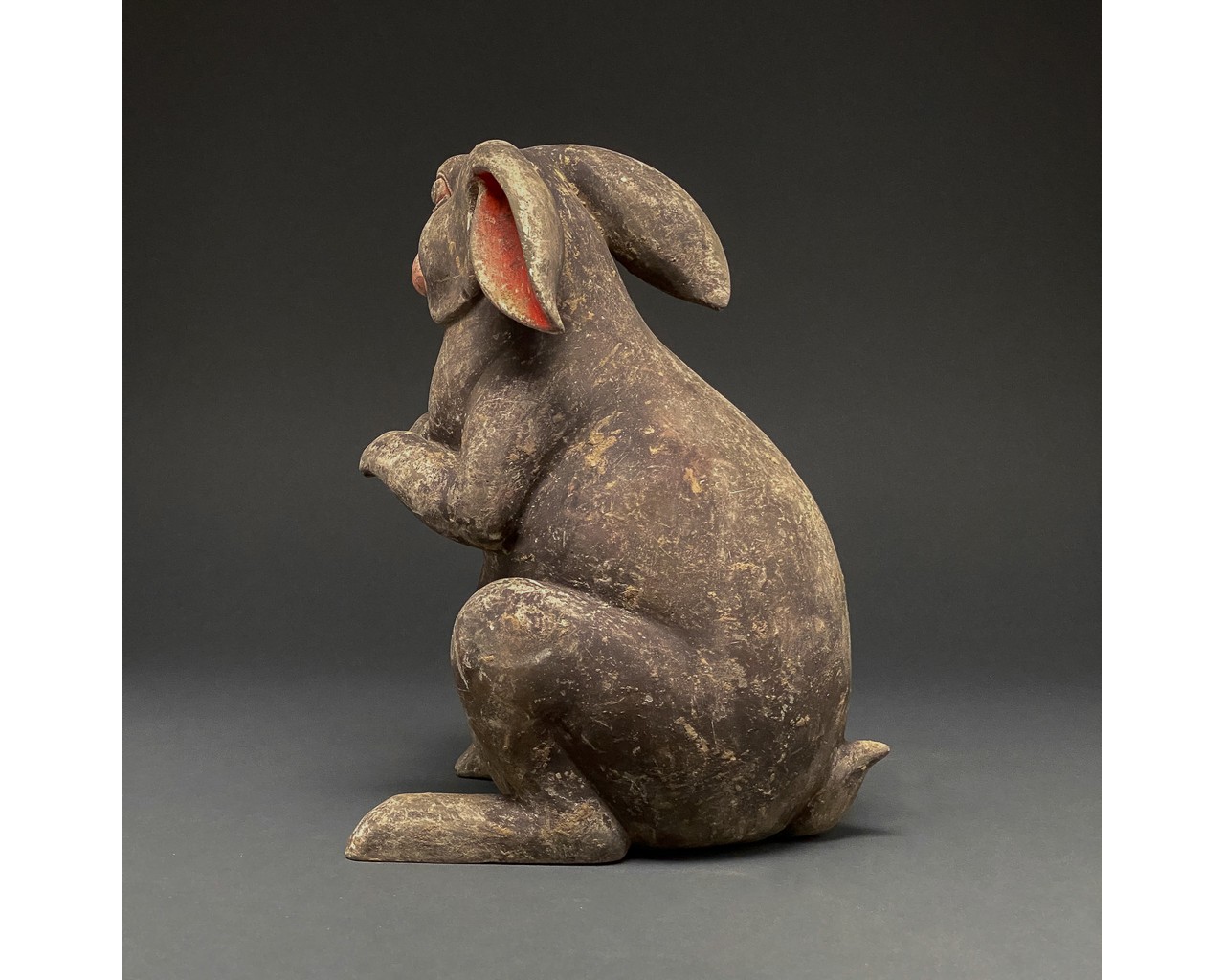 CHINA, HAN DYNASTY POTTERY RABBIT- TL TESTED - Image 3 of 7