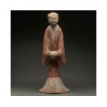 HUGE CHINESE HAN DYNASTY POTTERY LADY - TL TESTED