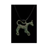 VIKING ERA BRONZE BEAST PENDANT