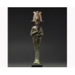 EGYPTIAN BRONZE FIGURE OF OSIRIS-EX NORMAN BLANKMAN