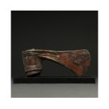 SUPERB BRONZE AGE DECORATED AXE - GREAT PATINA