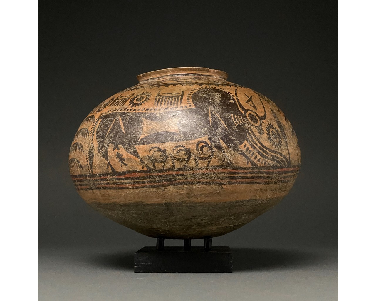 INDUS VALLEY PAINTED POTTERY VESSEL