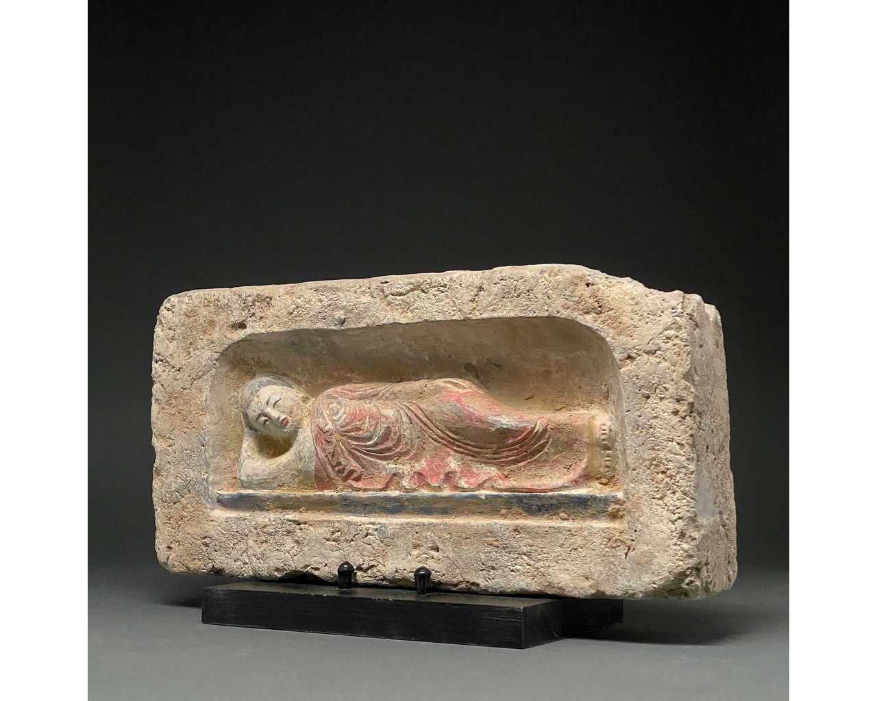 CHINA, SONG DYNASTY POTTERY BRICK WITH MUSICIAN - Image 2 of 5