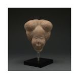 LARGE CHINESE TANG DYNASTY HEAD OF A COURT LADY