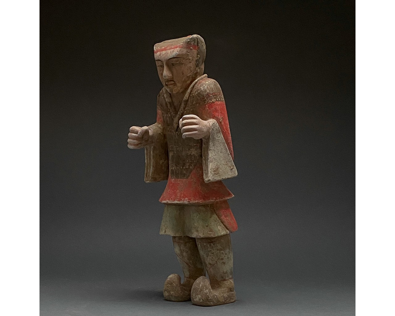 CHINA, HAN DYNASTY POTTERY SOLDIER - TL TESTED - Image 2 of 8