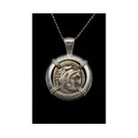 ALEXANDER THE GREAT DRACHM COIN PENDANT - PAX ROMANA BRAND