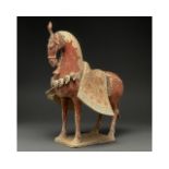RARE CHINESE NORTHERN WEI DYNASTY POTTERY HORSE- TL TESTED
