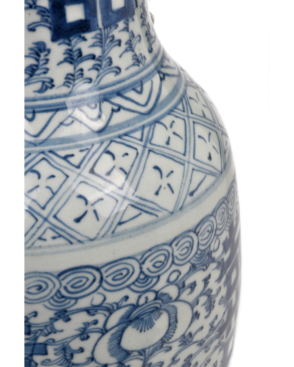 CHINESE BLUE AND WHITE PORCELAIN VASE - Image 7 of 8