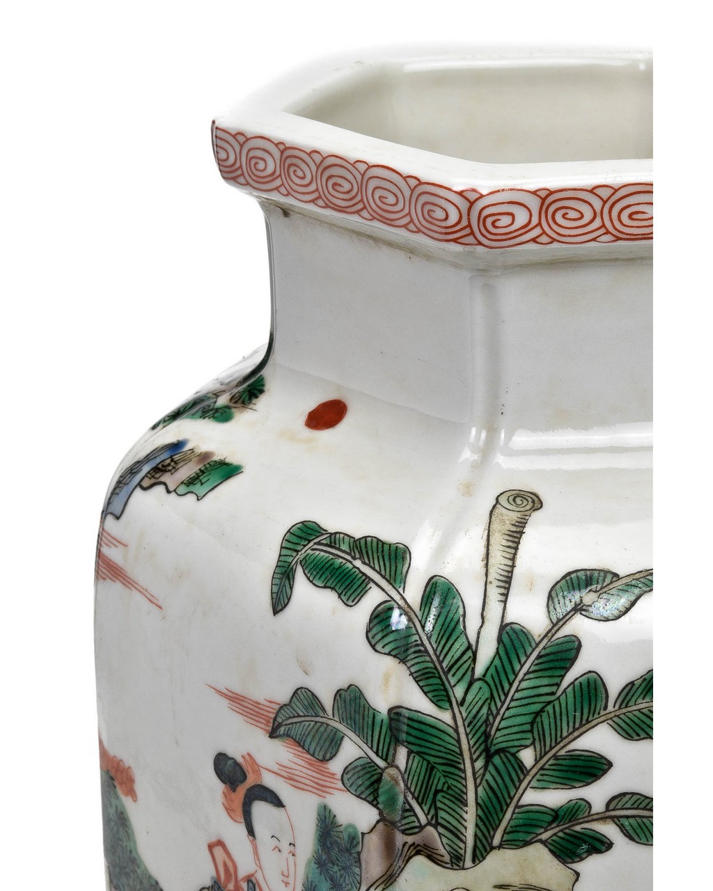 CHINESE FAMILE VERTE PORCELAIN VASE - Image 9 of 10