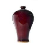 CHINESE IRON RED PORCELAIN VASE