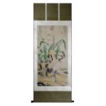 LARGE CHINESE SCROLL PAINTING