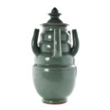 BEAUTIFUL CHINESE CELADON PORCELAIN VASE