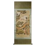 LARGE CHINESE SCROLL PAINTING