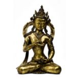 Tibeto-Chinese Gilt Bronze Statue of Vajrasattva