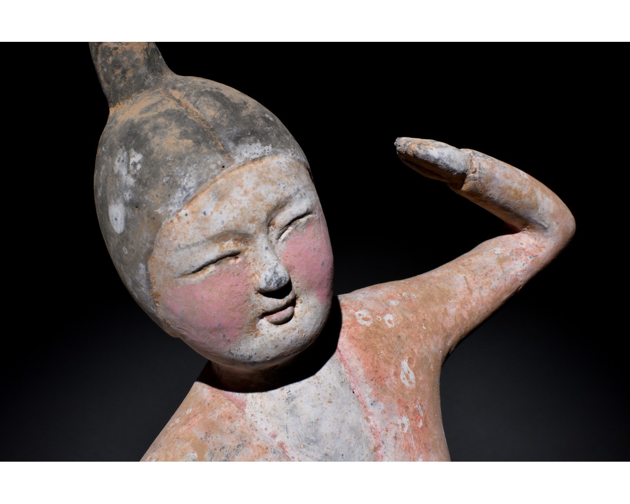 CHINESE TANG DYNASTY TERRACOTTA DANCING LADY - Image 7 of 7