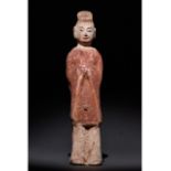 NORTHERN WEI TERRACOTTA PAINTED FIGURE