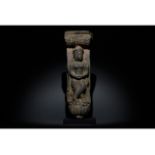 GANDHARA SCHIST STONE STANDING FIGURE