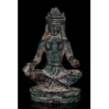 GANDHARA BRONZE FIGURE OF BUDDHA