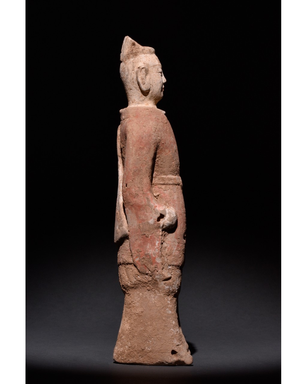 NORTHERN WEI TERRACOTTA PAINTED FIGURE - Image 4 of 6