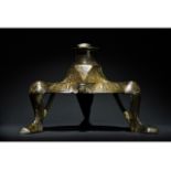 SELJUK BRONZE STAND WITH CALIGRAPHY