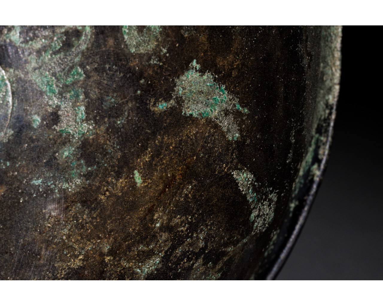 WESTERN ASIATIC BRONZE BOWL - SUPERB PATINA - Image 8 of 10