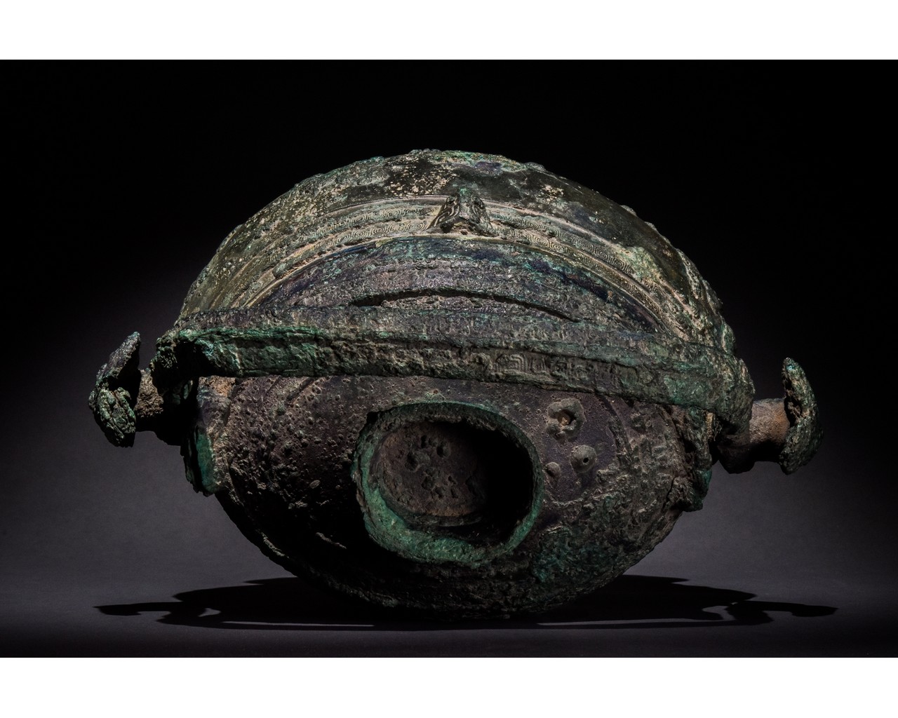 CHINESE WESTERN ZHOU BRONZE RITUAL VESSEL, YOU - XRF TESTED - Image 5 of 18