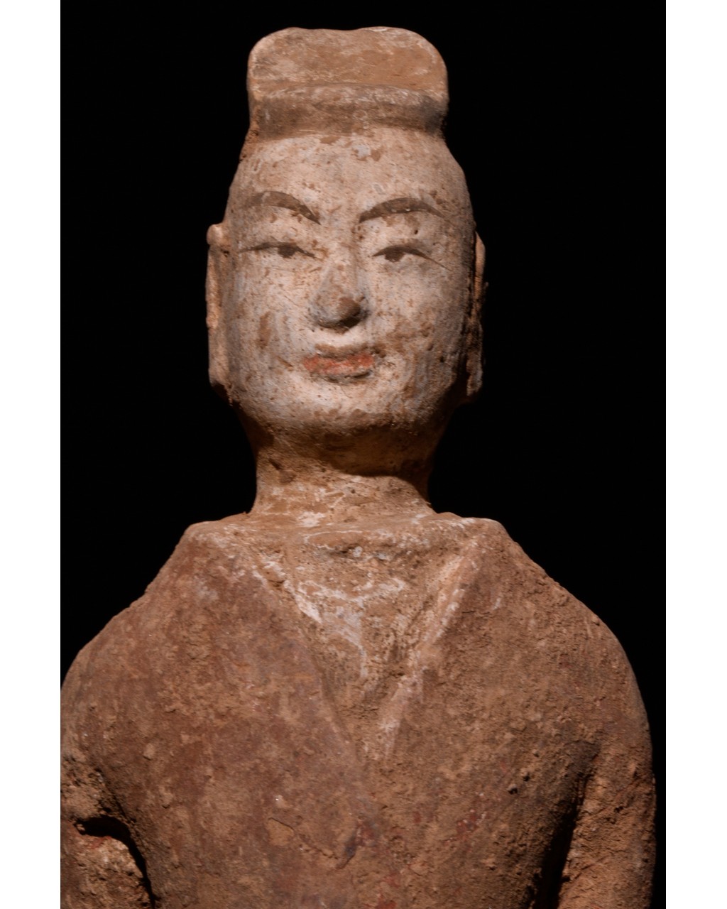 NORTHERN WEI TERRACOTTA PAINTED FIGURE - Image 5 of 6