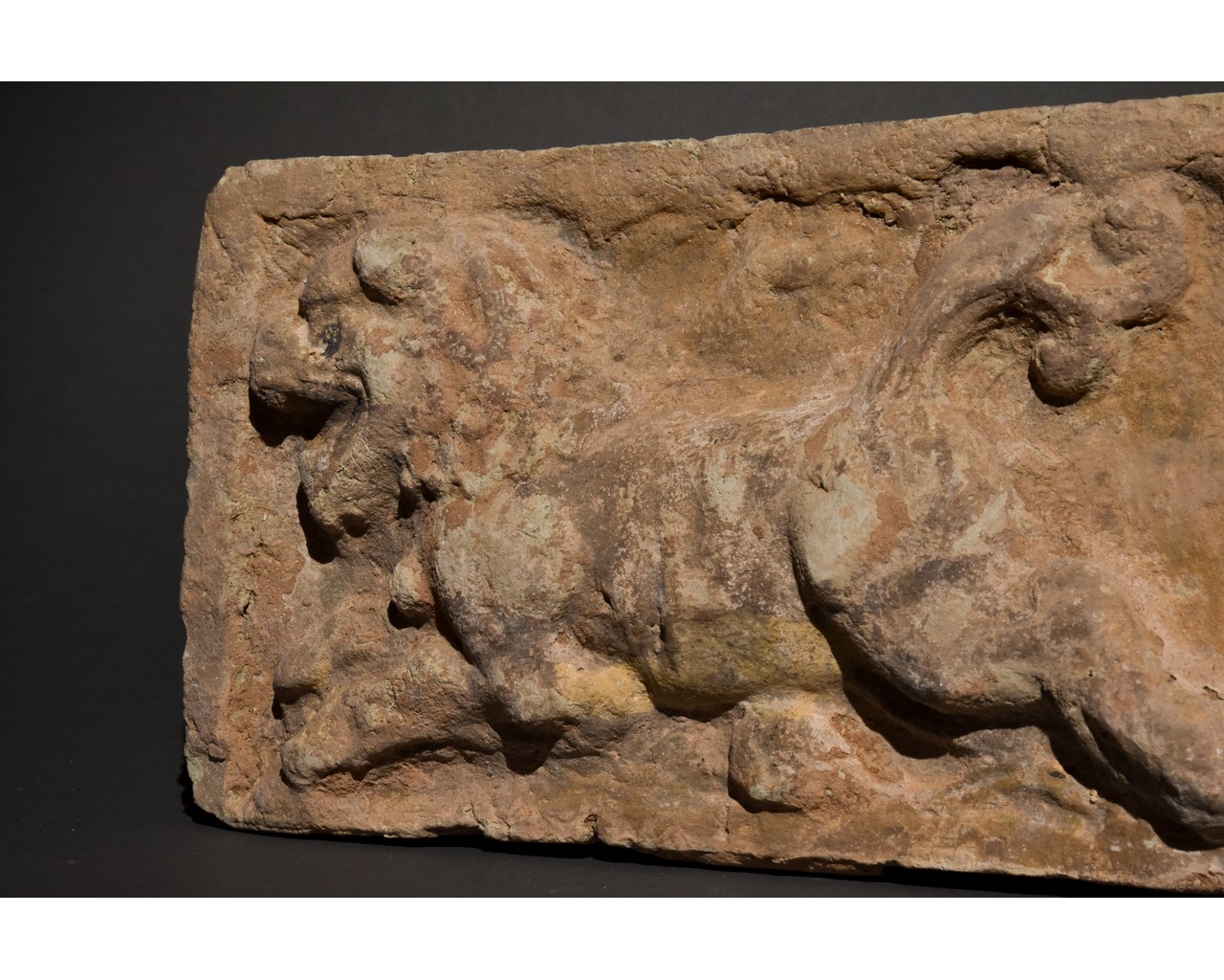 PAIR OF CHINESE SONG DYNASTY TERRACOTTA BRICKS WITH LIONS - Image 7 of 10