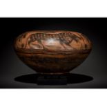 INDUS VALLEY CULTURE PAINTED TERRACOTTA VESSEL