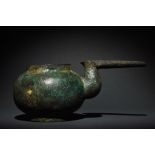 WESTERN ASIATIC BRONZE SPOUTED VESSEL