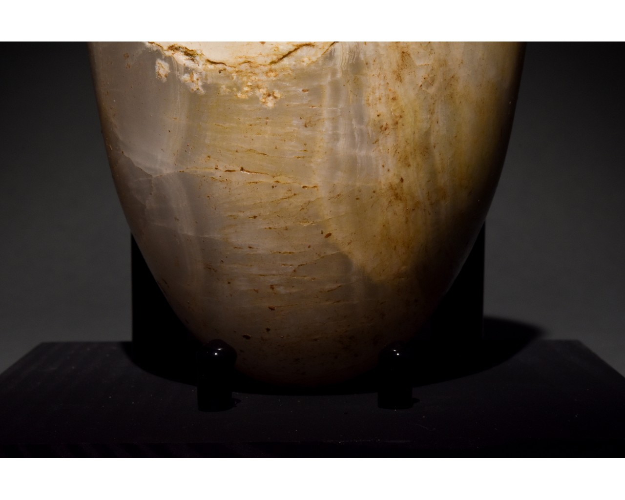 ANCIENT BACTRIAN ALABASTER VESSEL - Image 7 of 8