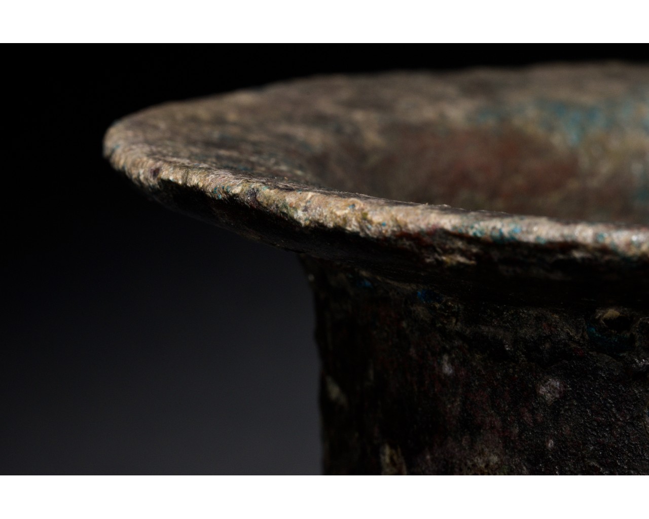 SELJUK BRONZE HEAVY MORTAR VESSEL - Image 7 of 8