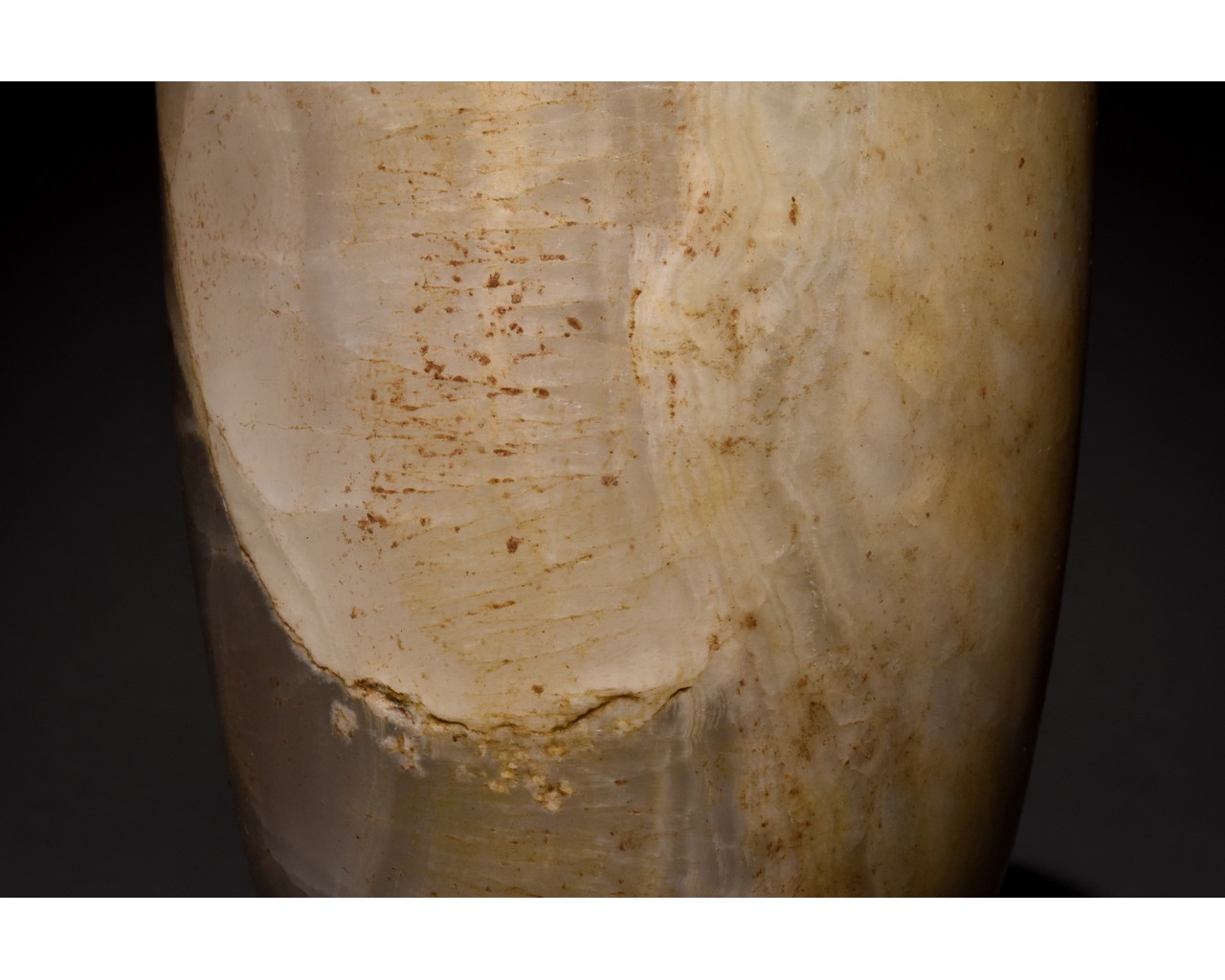 ANCIENT BACTRIAN ALABASTER VESSEL - Image 6 of 8