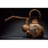 WESTERN ASIATIC BRONZE SPOUTED VESSEL