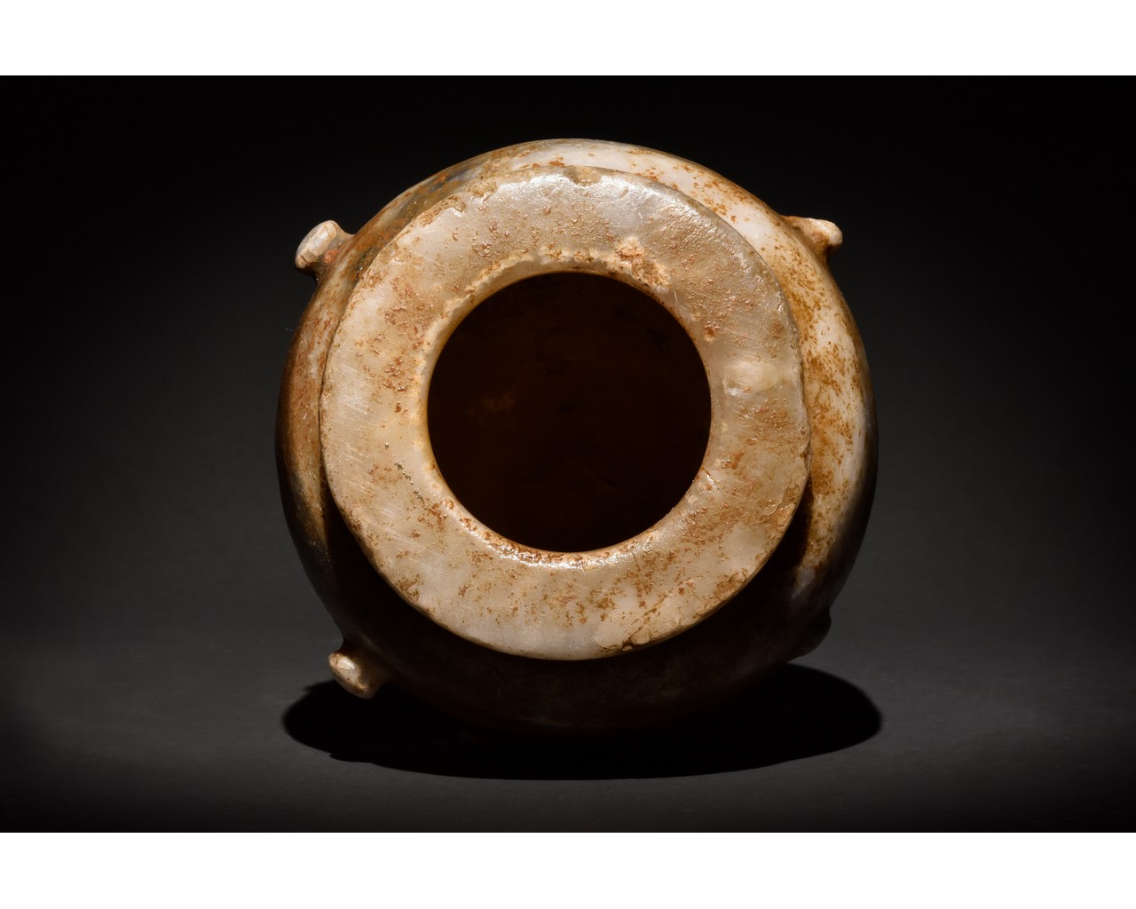 ANCIENT BACTRIAN ALABASTER VESSEL - Image 3 of 8