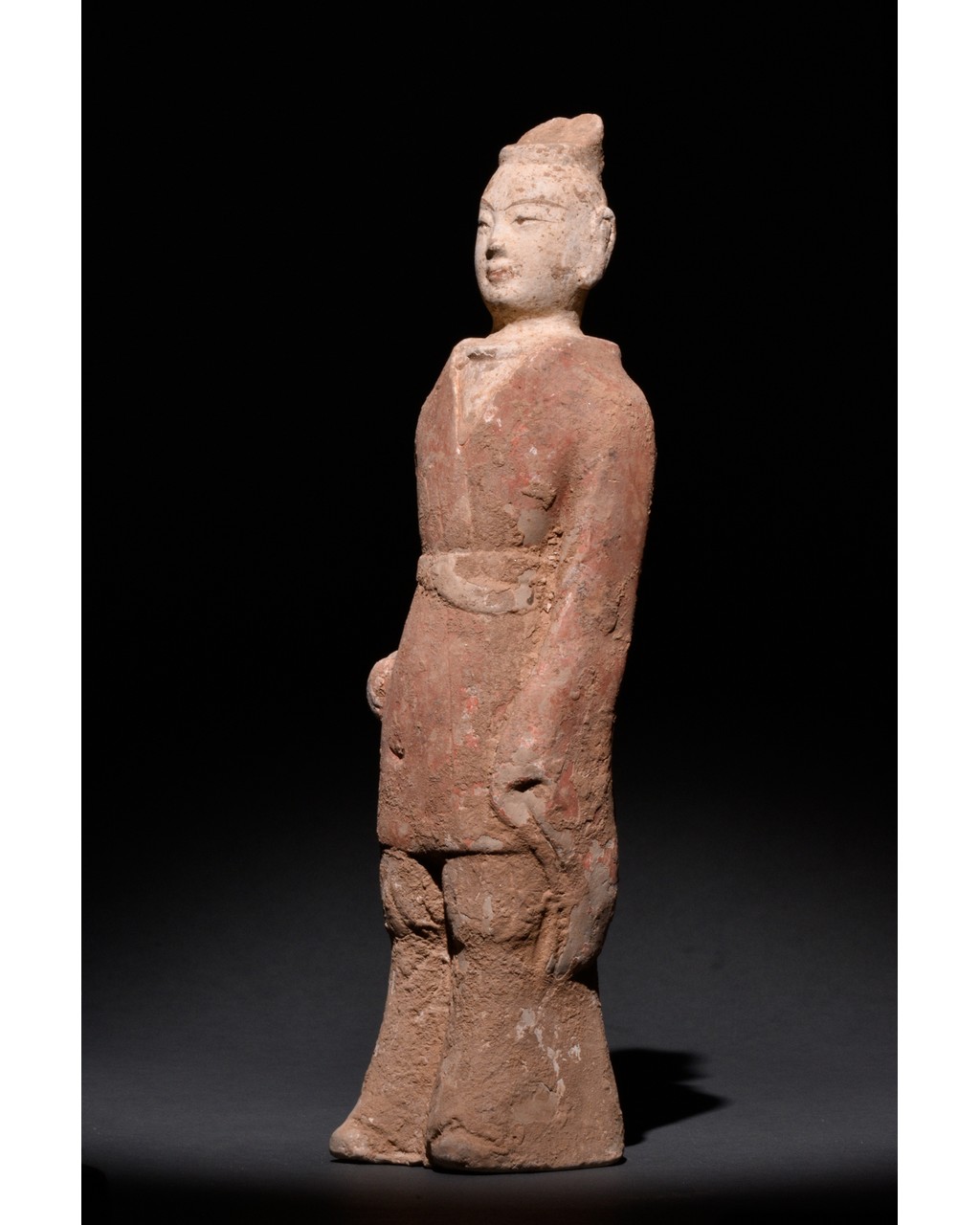 NORTHERN WEI TERRACOTTA PAINTED FIGURE - Image 2 of 6