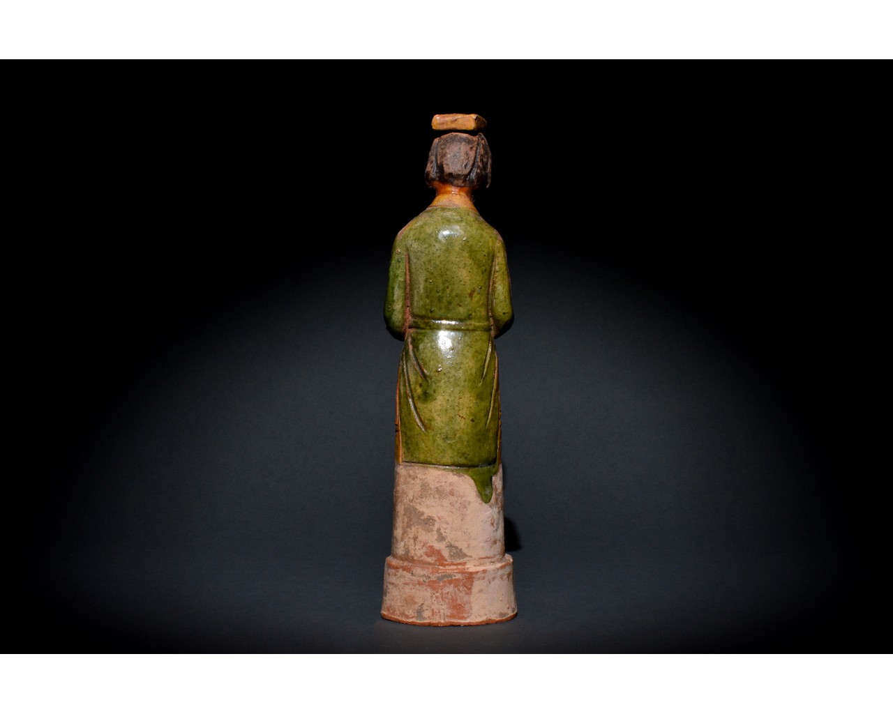 RARE CHINESE YUAN DYNASTY GLAZED FIGURE - Image 3 of 8