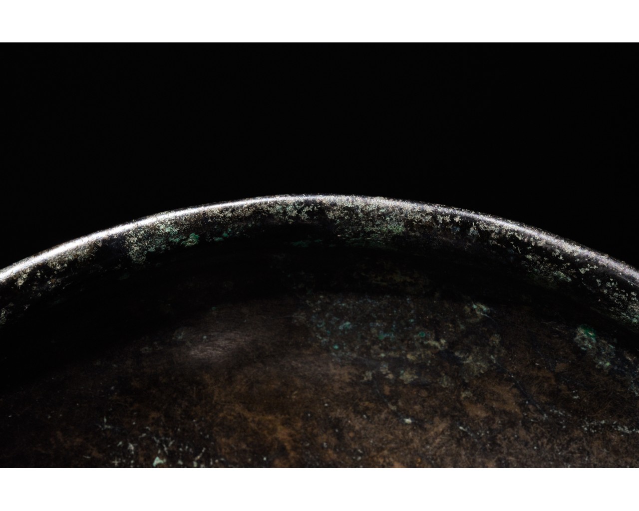 WESTERN ASIATIC BRONZE BOWL - SUPERB PATINA - Image 10 of 10