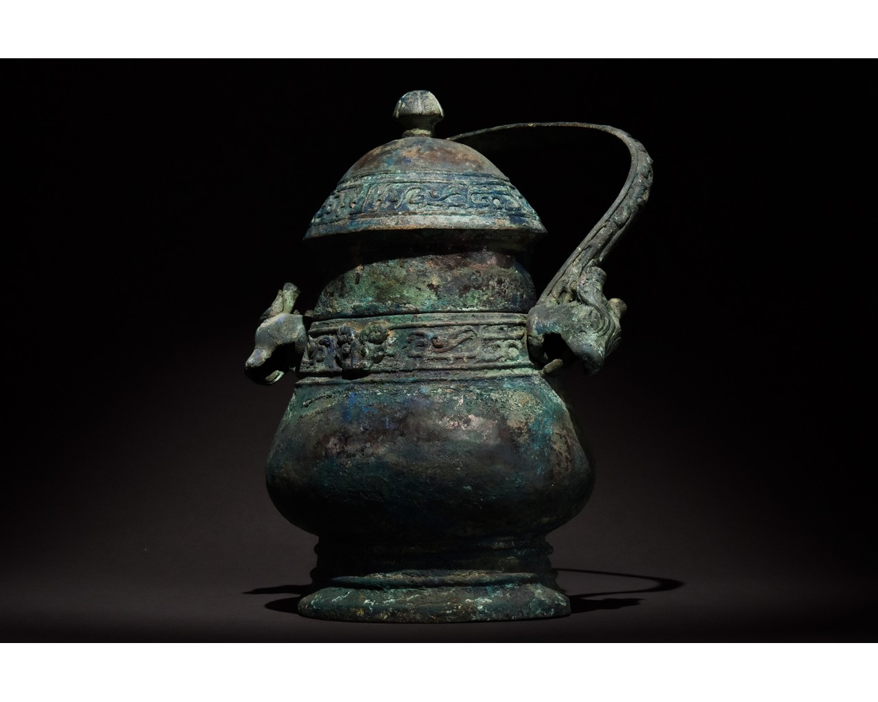 CHINESE WESTERN ZHOU BRONZE RITUAL VESSEL, YOU- XRF TESTED - Image 2 of 16