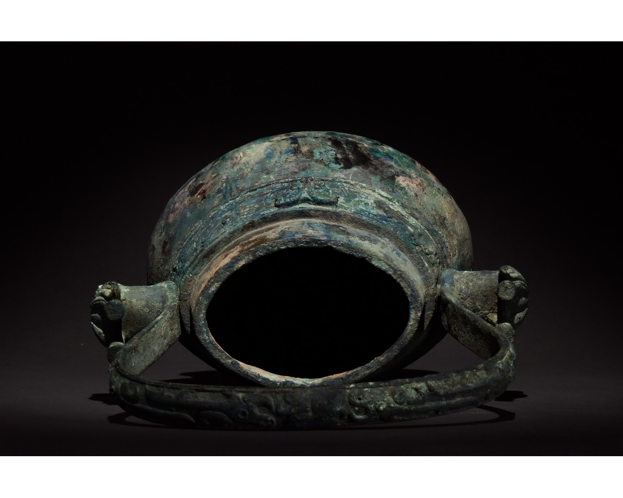 CHINESE WESTERN ZHOU BRONZE RITUAL VESSEL, YOU- XRF TESTED - Image 6 of 16