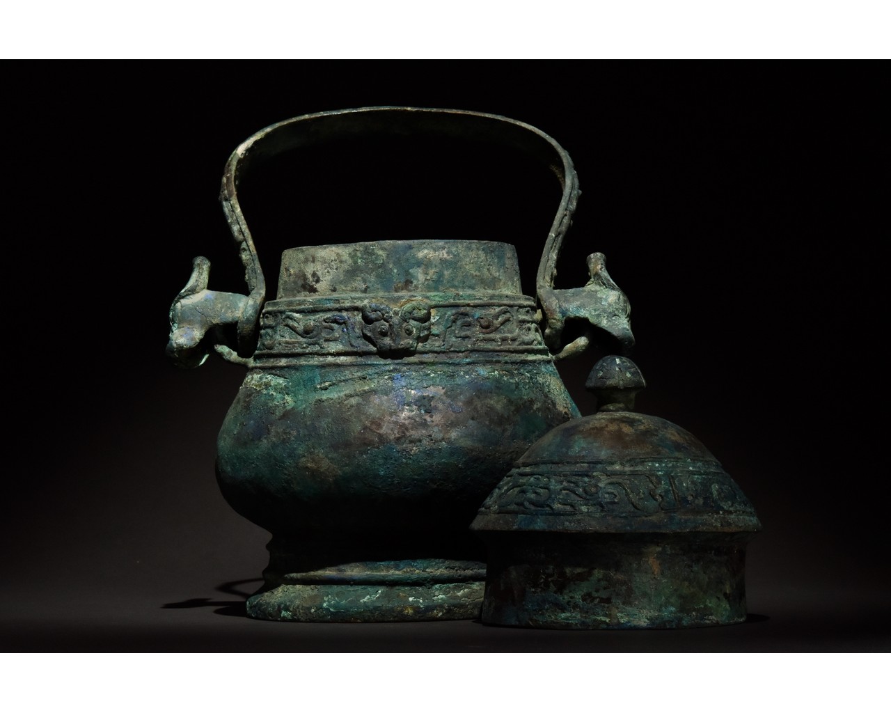 CHINESE WESTERN ZHOU BRONZE RITUAL VESSEL, YOU- XRF TESTED - Image 5 of 16