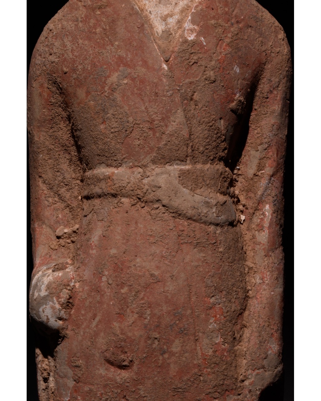 NORTHERN WEI TERRACOTTA PAINTED FIGURE - Image 6 of 6