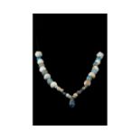 ROMAN GLASS AND STONE NECKLACE