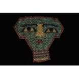 EGYPTIAN BEADED MUMMY MASK