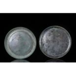 ROMAN TINNED BRONZE CIRCULAR DOUBLE MIRROR