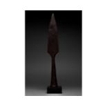 LARGE MEDIEVAL IRON SPEAR HEAD